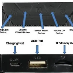 VIJYONICS _A006 Bluetooth Speaker compatiable With all smart phones 1500 W Bluetooth Party Speaker image 2