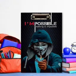 creative print solution Nothing is impossible Reprint Clip Board Exam Pad (14x9.5 Inches)-picture-26