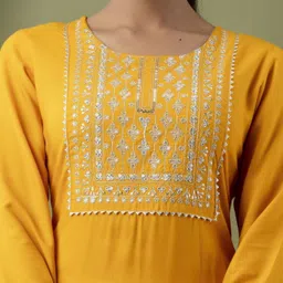 jyyotiasha Viscose Rayon Stitched Straight Gown image 5