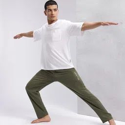 hrx by hrithik roshan Men Solid Green Track Pants image 4