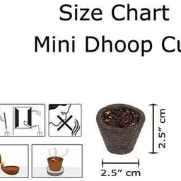 airofine fragrance 72 Guggal Loban Cow Dung Pooja Cups l Puja Item l Sambrani Dhoop Cup Tray Combo Guggul, Neem, Tulsi, Sandal Dhoop image 3