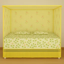 rn enterprise Polyester Adults Washable Premium Polyester Elegant Floral Design Mosquito Net-picture-24
