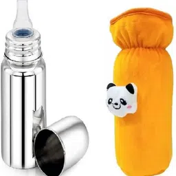 ecom fashion hub Baby Feeding Bottle With Cover - Stainless Steel-picture-10