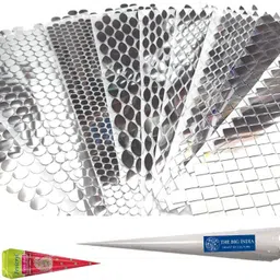 qroof Mirror Sticker Sheets 10 Sizes & Shapes , Ceramic cone and glue-picture-13