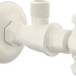 r. n. RNELE05A01_PTMT Angle Cock With Flange for Bathroom, Kitchen & Outdoor Applications Stop Cock Angle Cock Faucet image 1