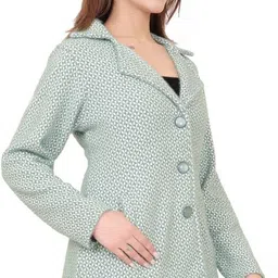 hallinton Hair , Dry Clean Only Self Design Coat For Women image 5