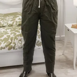 ismail Olive green full elastic pyjama Men Pyjama-picture-24