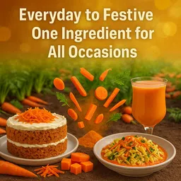 confect Carrot Powder | Natural Vegetable Powder for Baking & Juices| No Added Sugar Nutrition Drink image 5