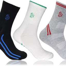 bonjour Men Self Design, Solid, Printed, Striped Mid-Calf/Crew-picture-12