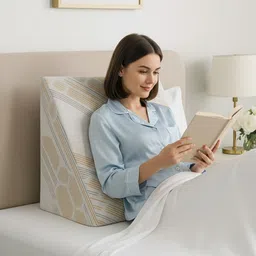 rajasthan handloom Polyester Fibre Sleeping Pillow Pack of 1 Abstract Fiber image 2