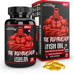 healthprime labs The Bodybuilder Omega 3 Fish Oil 1000mg with EPA+DHA for Heart & Muscle Health-picture-26