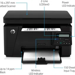HP LaserJet Pro MFP M126nw Multi-function WiFi Monochrome Laser Printer image 2