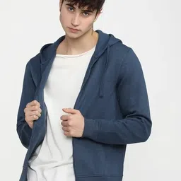roadster Men Full Sleeve Solid Hooded Sweatshirt-picture-25