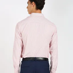 park avenue Men Slim Fit Striped Formal Shirt image 4
