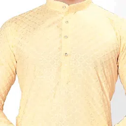 stylevault Men Viscose Rayon Kurta Dhoti Set image 3