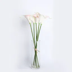 ikko Calla Lily Bunch for Vase & Home Decor, Living Room Corner Table, Diwali Decor, White, Pink Callalily Artificial Flower-picture-20