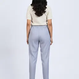rekha creation Women Regular Fit Grey Pure Cotton Trousers image 2