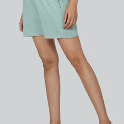 infinia Solid Women Light Blue Regular Shorts image 3
