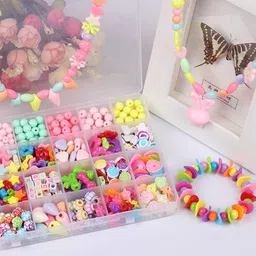 dreggerz Jewellery Making Kit, Colorful Beads Set for Kids DIY Craft Bracelet image 4