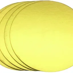 niyati 5 Piece 10 Inch Cake Boards, Reusable Cake Circles Cake Base, Round Cake,Golden Wooden Cake Server-picture-14