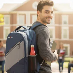 sj enterprises combo 2set Bag backpack/ office/Laptop Backpack For Girls & Boys School Bag Waterproof School Bag image 3