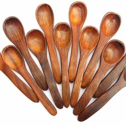 cloudnet india 12 Table spoon Wood Tea Spoon Set-picture-37