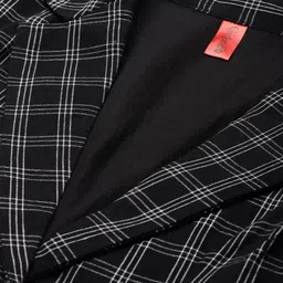 cottinfab Women Checkered Single Breasted Casual Blazer image 4