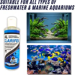 jothi aquatics AL Clarifex Aquarium Water Cleaner & Clarifier | Cloudiness Remover 120ml Solvent Aquarium Cleaner image 4