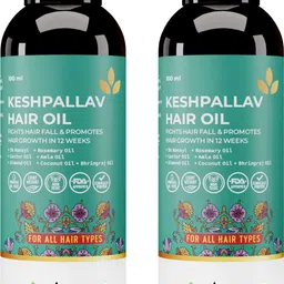 avimee herbal Keshpallav Oil, With Rosemary Oil, For Hair Growth, 2*100 ml Hair Oil-picture-12