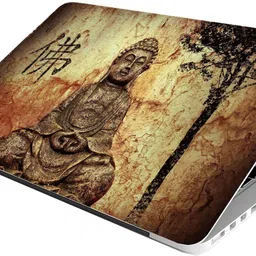 Skinny Full & Body Laptops Skin Bubble-Free HD Quality Sticker FBD_SK35_Budha Babble free Vinyl Laptop Decal 15.6 image 2