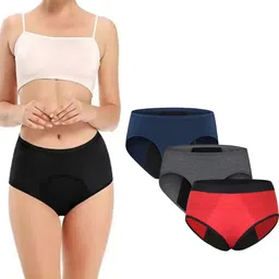 louis craft Pack of 3 Women Periods Multicolor Panty-picture-13