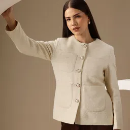 chemistry Polyester Coat For Women-picture-23