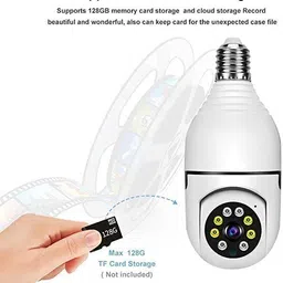 NXXTTNK CCTV bulb light camera smart home security camera waterproof cam Security Camera image 4