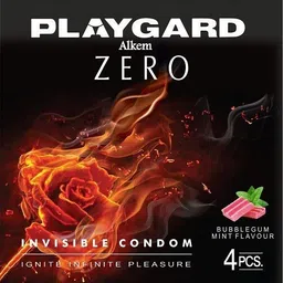 alkem Playgard zero invisible flavour condoms in (Set of 8, 32 Sheets) Condom-picture-16