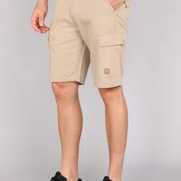 killer Solid Men Khaki Cargo Shorts image 3