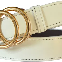 sunshopping Women Casual White Synthetic Belt-picture-20
