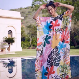 mayffei Printed Women Multicolor Swimsuit image 1