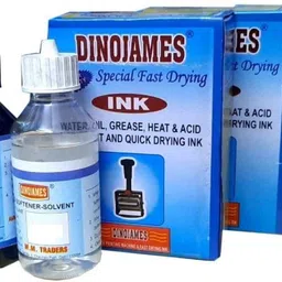 dinojames Black Fast Drying Ink-300ml ink 300ml ink Remover Stamp Pad Ink image 1