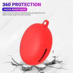 KANSOL Silicone Velcro Earbuds Case For Oppo Enco W31 image 4