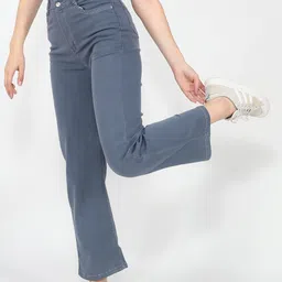 skyglory Women Regular High Rise Grey Jeans image 4