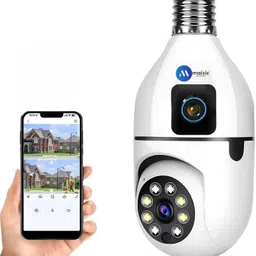 Maizic Smarthome 3+3MP 2in1 Dual Lens/Dual Screen Bulb PTZ Color Night Vision Wifi Security Camera-picture-25
