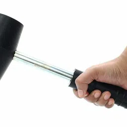 craftsexport Rubber Hammer With Steel Handle, Size 1.5" Mallet image 3