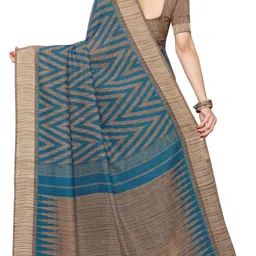 yashika Printed Bollywood Linen Saree image 2