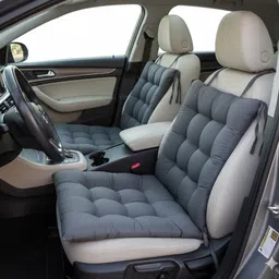 kunj traders Microfibre Chair Pad Pack of 2 Solid-picture-24