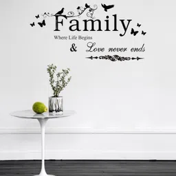 unique decals 30 cm family wall sticker (pvc vinyl covering area 58cm X 40cm ) Self Adhesive Sticker-picture-11