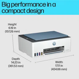 HP Smart Tank 525 All-in-One Multi-function Color Ink Tank Printer for Print/Scan/Copy with Up to 4000 Black & 6000 color pages of ink in box image 2