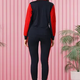 de trendz Colorblock Women Track Suit image 2