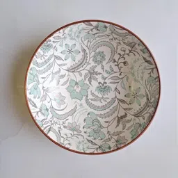 craftokri Ceramic Elegant Small Ceramic Serving Bowl with Indian Floral Design Dinner Set-picture-10