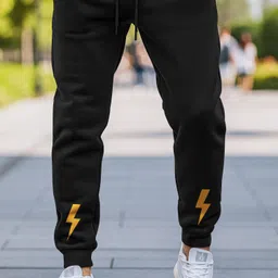 multi player Men Printed Black Track Pants image 1