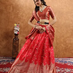 julee Printed Semi Stitched Lehenga Choli image 5